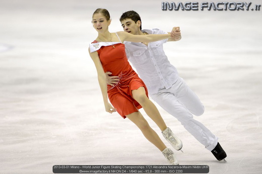 2013-03-01 Milano - World Junior Figure Skating Championships 1721 Alexandra Nazarova-Maxim Nikitin UKR